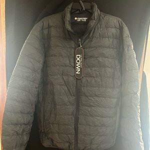 Heat Keep | Jackets & Coats | Nwt Heat Keep Mens Med Dark Gray Packable Puffer